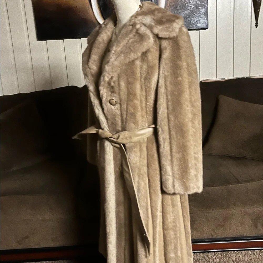 Jet Set California ~ Women’s Size 12 ~ Vintage (1970’s) ~ Dress Fur Coat ~ New - Picture 14 of 16